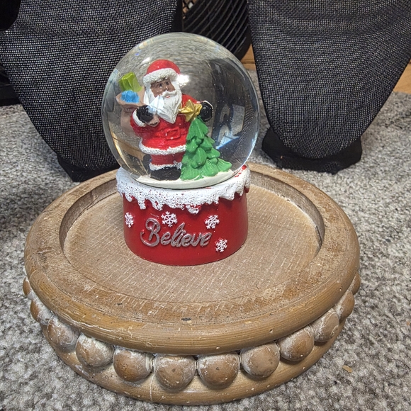 Santa “Believe” Christmas Snow Globe — Holiday Decor - Picture 3 of 9